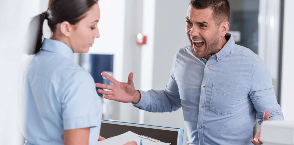 Travel Nurse maintaining composure while dealing with a rude patient.